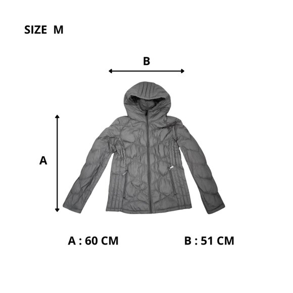 Michael Kors Packable Down Puffer Jacket – Lightweight Hooded Coat, Gray, Size M - Picture 11 of 11